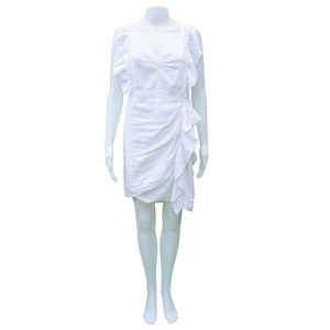 Etoile Isabel Marant White Ruched Dress